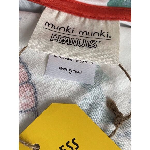 Munki Munki Peanuts Snoopy Woodstock Puffer Jacket Nightgown PJ Women’s Sz M NEW - Picture 7 of 16